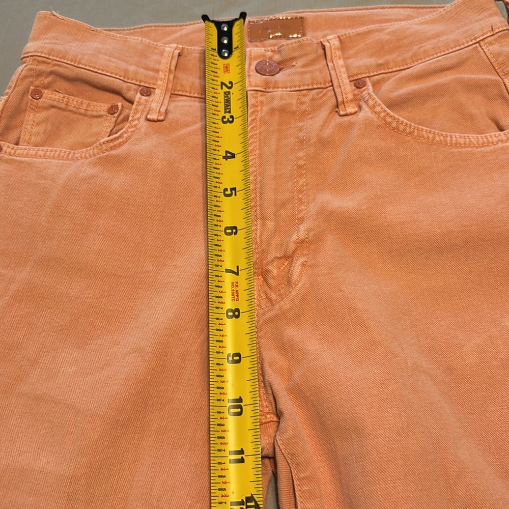 Like new MOTHER the insider ankle fray Jeans in Soft Peach 26 - Picture 11 of 12